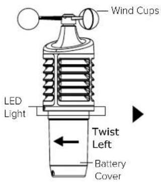 LA CROSSE TECHNOLOGY 328-10618V2 - LTV-W1 or LTV-W2 Wind Speed Sensor - 1