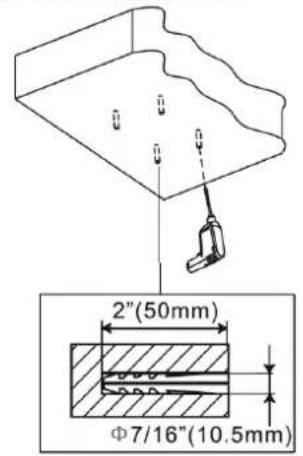 AV:link PJM620 - Step 2 – Fixing bracket to the ceiling - 1