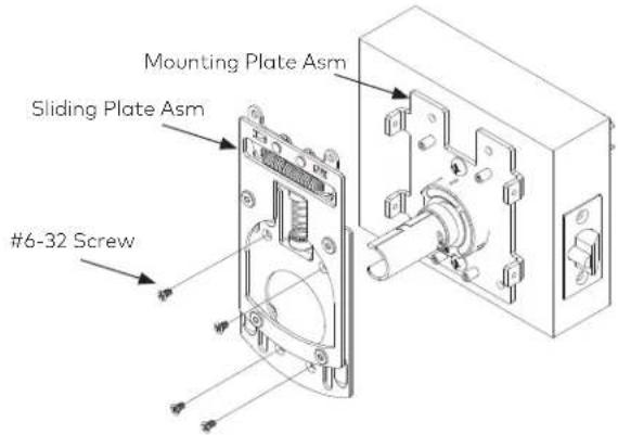 Mounting Plate Asm Sliding Plate Asm #6-32 Screw