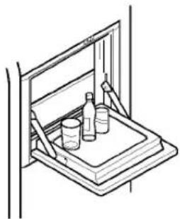 LG GR-L197CBQA - Open the refreshment center door. - 2