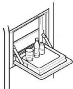 LG GR-P207DVU - Open the refreshment center door. - 3