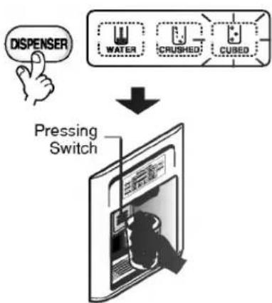 LG GR-P207DVU - You can select water or ice. - 1