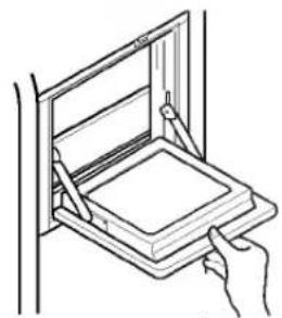 LG GR-P207DVU - Open the refreshment center door. - 1