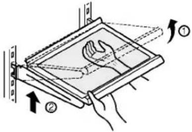 LG GR-P207DVU - How to separate a shelf : - 1