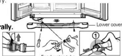 LG GR-P217PGKA - If your access door is too narrow for the refrigerator to pass through, remove the refrigerator door and pass the refrigerator laterally. - 1