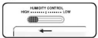 LG GR-P217PGKA - Humidity control in the vegetable compartment - 1