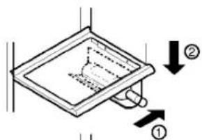 LG GR-B217BUGA - In case of inserting the wine holder : - 1