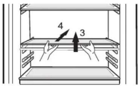 LG GC-B419PVQK - REMOVAL AND INSTALLATION OF DETACHABLE GLASS SHELF - 2
