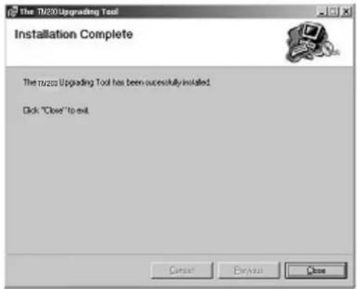 SHARP TM200 - The installation is completed. - 1