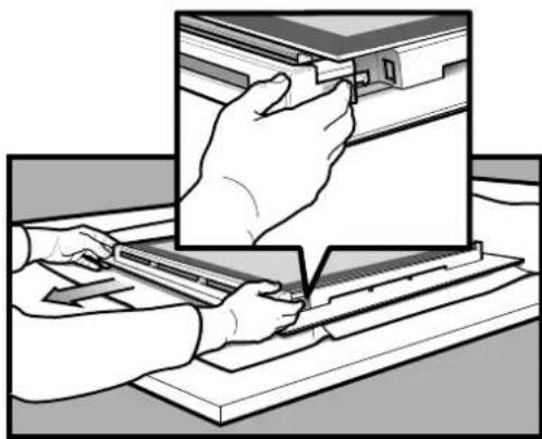 WESTINGHOUSE WVE613WCA - Removing oven door top trim - 1