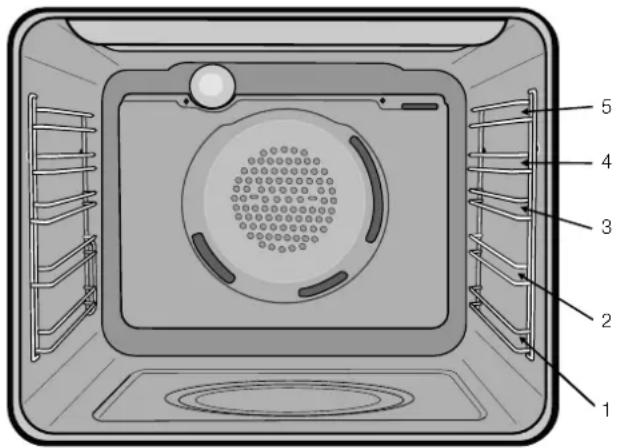 WESTINGHOUSE WVE613WCA - Oven shelf location - 1