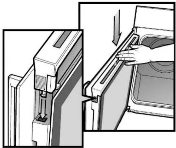 WESTINGHOUSE WVE613WCA - Re-assembling the side open oven door (on selected models) - 3