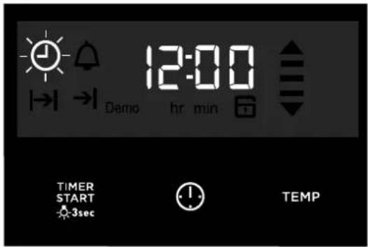 WESTINGHOUSE WVE613WCA - Operating the Electronic Clock (WVEP615, WVEP627, WVEP617) - 1