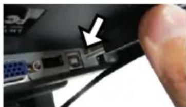 Posiflex LM-3310E - Connecting VGA and USB Cables - 7