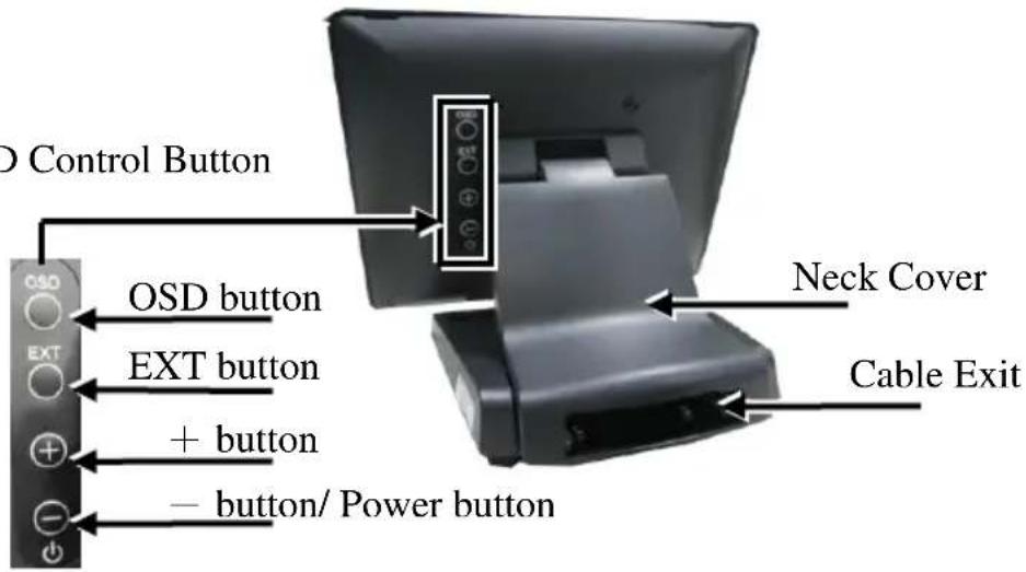 Posiflex LM-3310E - Rear View - 1