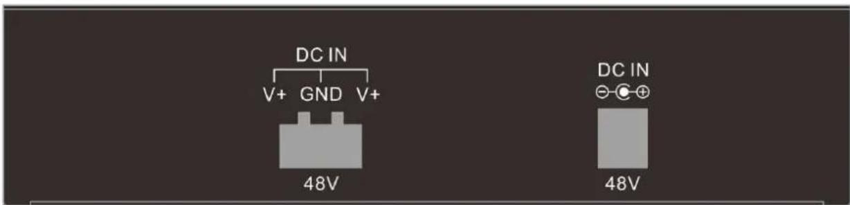 Edimax GS-1008PHE - Back Panel: - 2