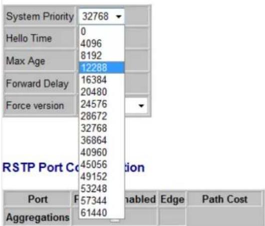 Edimax ES-5808PHG - RSTP Port Configuration - 2