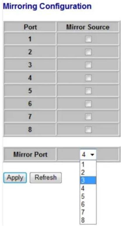 Edimax ES-5808PHG - Mirroring Configuration - 2