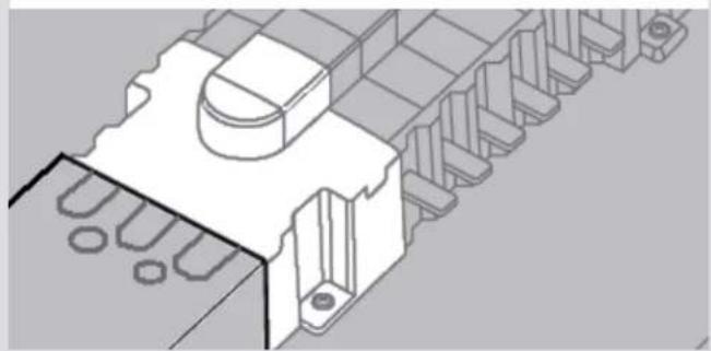 HAGER JN206BG - JN2 3 Pole MCCB/MCS incomer kit - 4