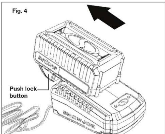 Fig. 4 20THRS Push lock button SNOWJOE