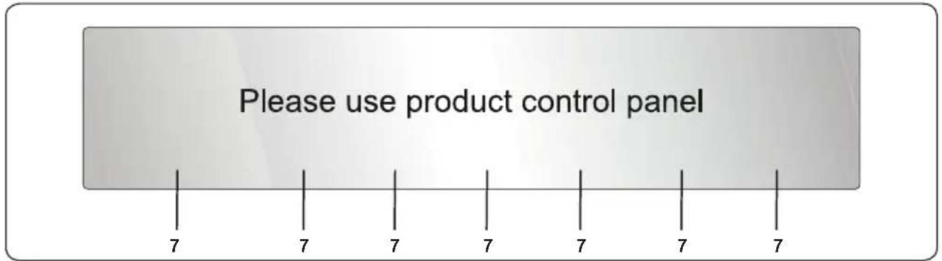 Infiniton HN-705B - Control Panel - 1
