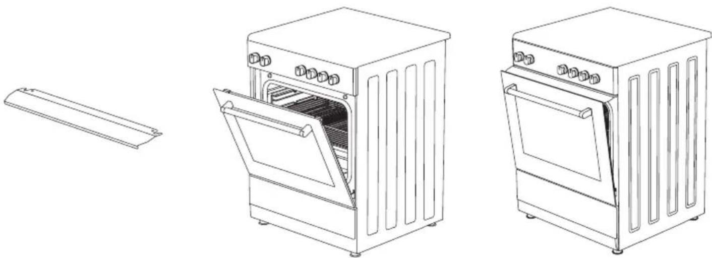 Infiniton CC58BEH - Using The Grill Deflector Sheet (optional) \* - 1