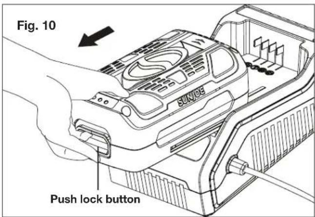Snow Joe ION18SB-RM - Charging the Battery - 5