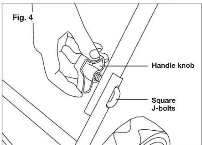 Snow Joe ION18SB-RM - Assembling the handles - 4