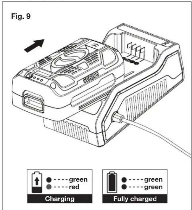 Snow Joe ION18SB-RM - Charging the Battery - 3