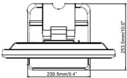 IIYAMA ProLite T1531SR-B6 - DIMENSIONS : ProLite T1931SR / ProLite T1931SAW - 3