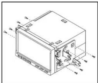 Technical diagram of an electronic device with labeled components and internal structure