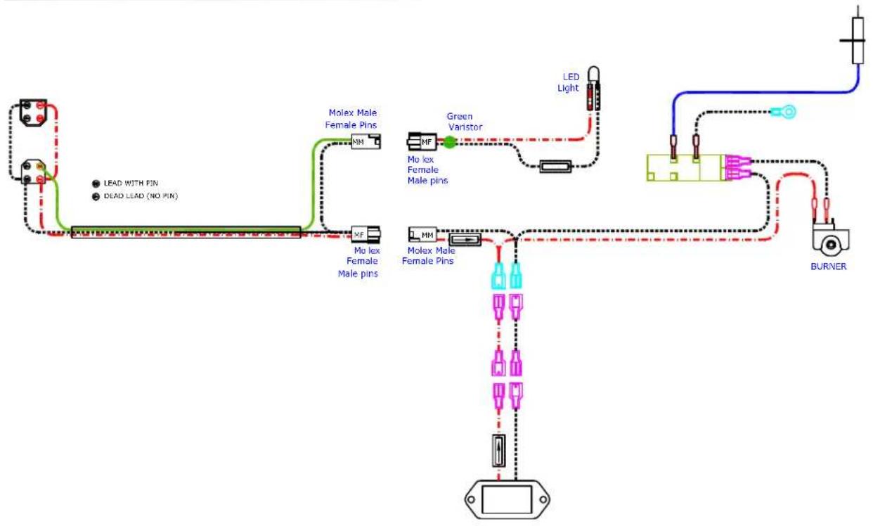 Sedona LSB502LP - SIDE BURNER SCHEMATICS - 1