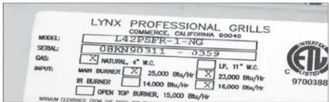 Sedona LSB502LP - CLeARAnCe To ComBusTiBLe mATeRiALs - 1