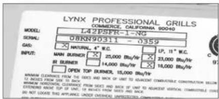 Sedona L600R NG - WARNING - 1