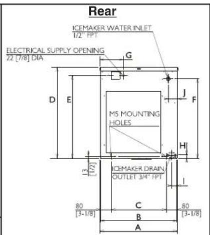 Hoshizaki FD-650MRH-C - Air-Cooled Models (MAJ(-C)) - 2