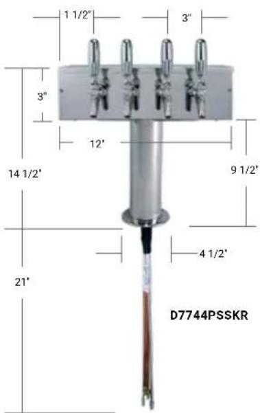 1 1/2" 3" 3" 12" 14 1/2" 9 1/2" 21" 4 1/2" D7744PSSKR