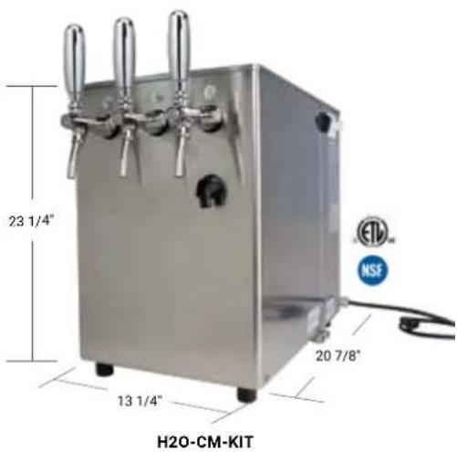 23 1/4" 13 1/4" H2O-CM-KIT 20 7/8" ETV NSF
