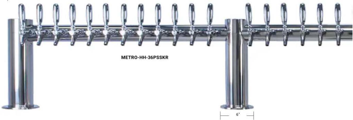 Micro Matic JE742GCN - PEDESTALS - 4" DIAMETER COLUMN - 3