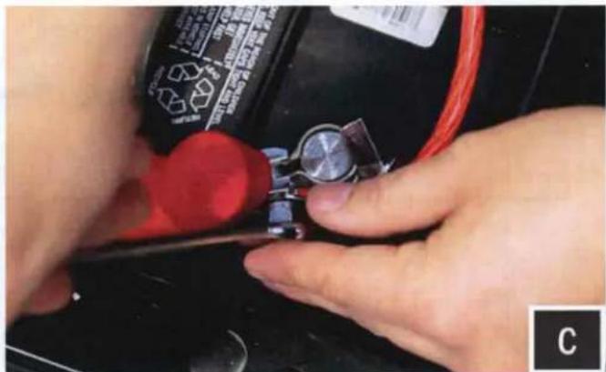 SSV Works RZ4-2KRC - CONNECTING POWER &amp; GROUND CABLE TO BATTERY - 5