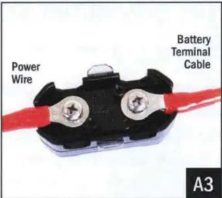 SSV Works RZ4-2KRC - CONNECTING POWER &amp; GROUND CABLE TO BATTERY - 3