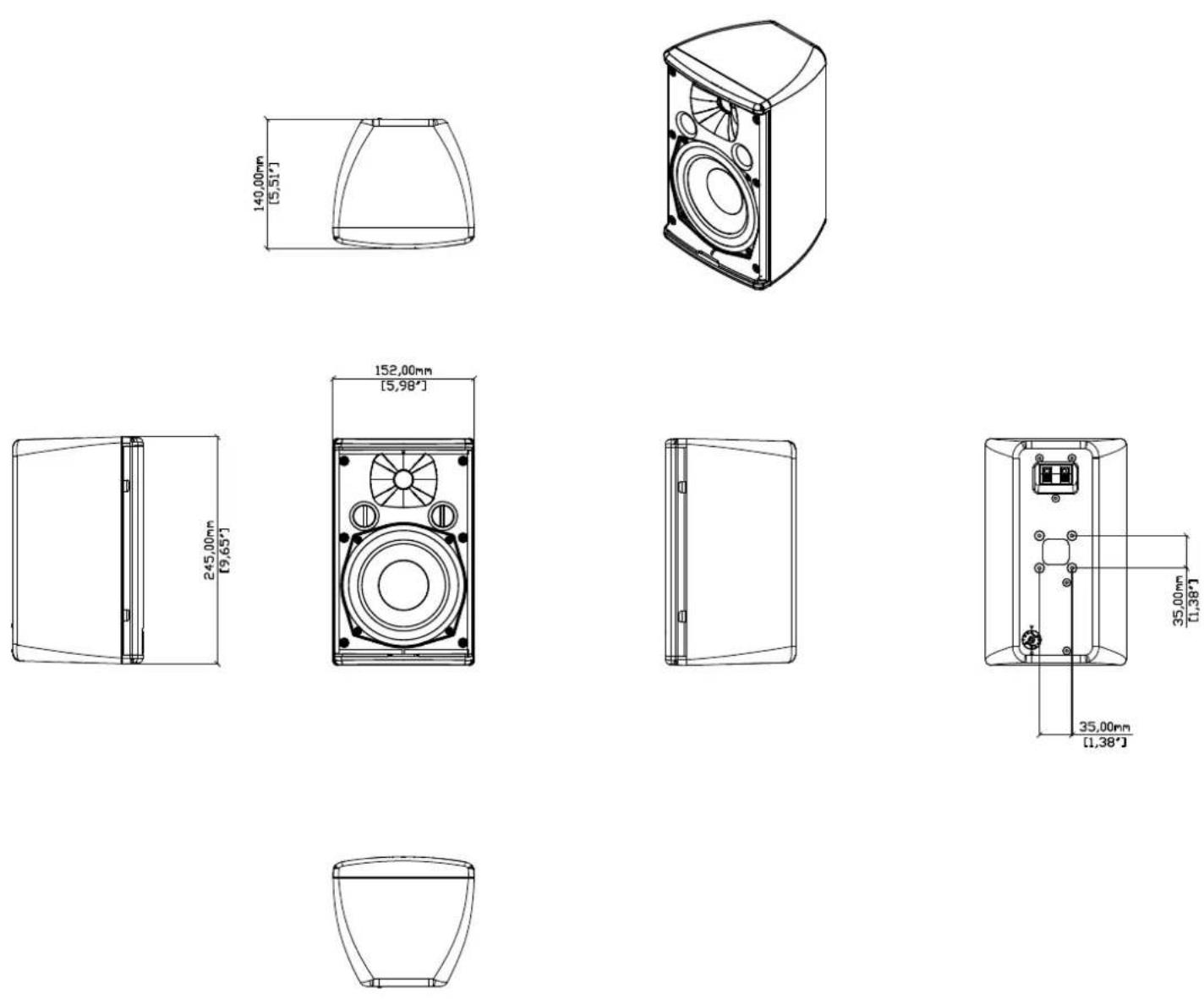 Martin Audio Adorn A40T - Technical Drawings - 10