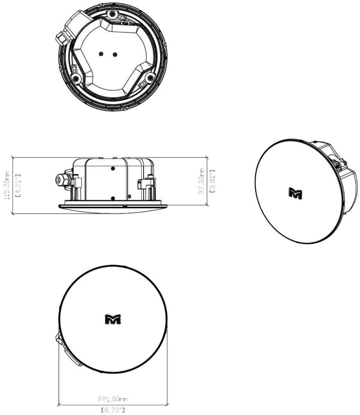 Martin Audio Adorn A40T - Technical Drawings - 11