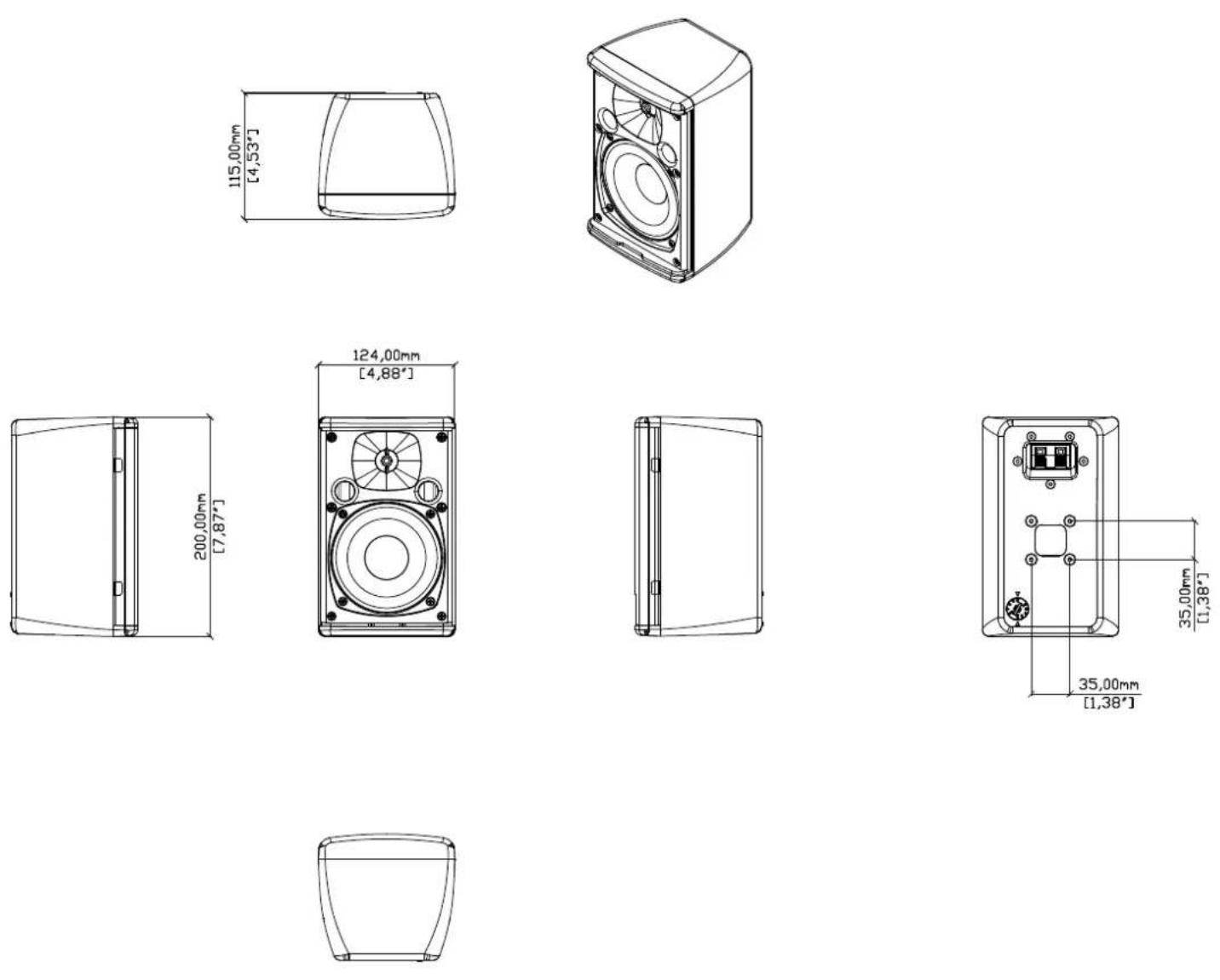 Martin Audio Adorn A40T - Technical Drawings - 8