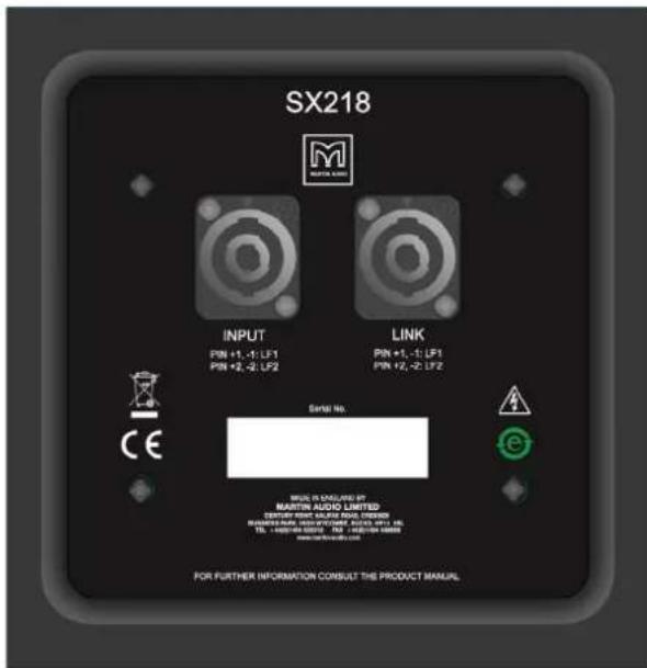 Martin Audio SXF115 - Connections - 1