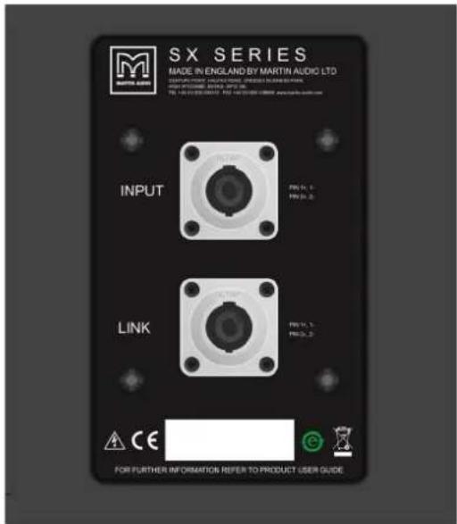 Martin Audio SXF115 - Connections - 1