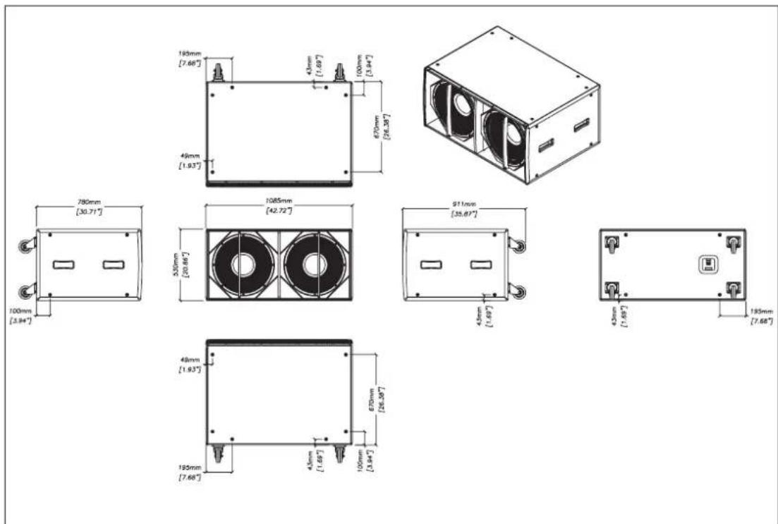 Martin Audio CDD10TX-WR - TECHNICAL DRAWINGS - 10