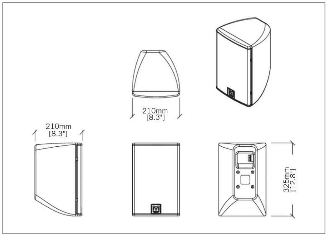 Martin Audio CDD10TX-WR - TECHNICAL DRAWINGS - 2