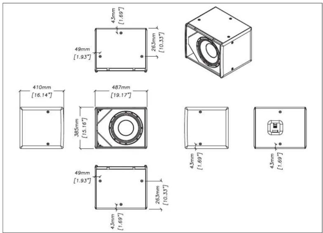 Martin Audio CDD6TX-WR - TECHNICAL DRAWINGS - 7