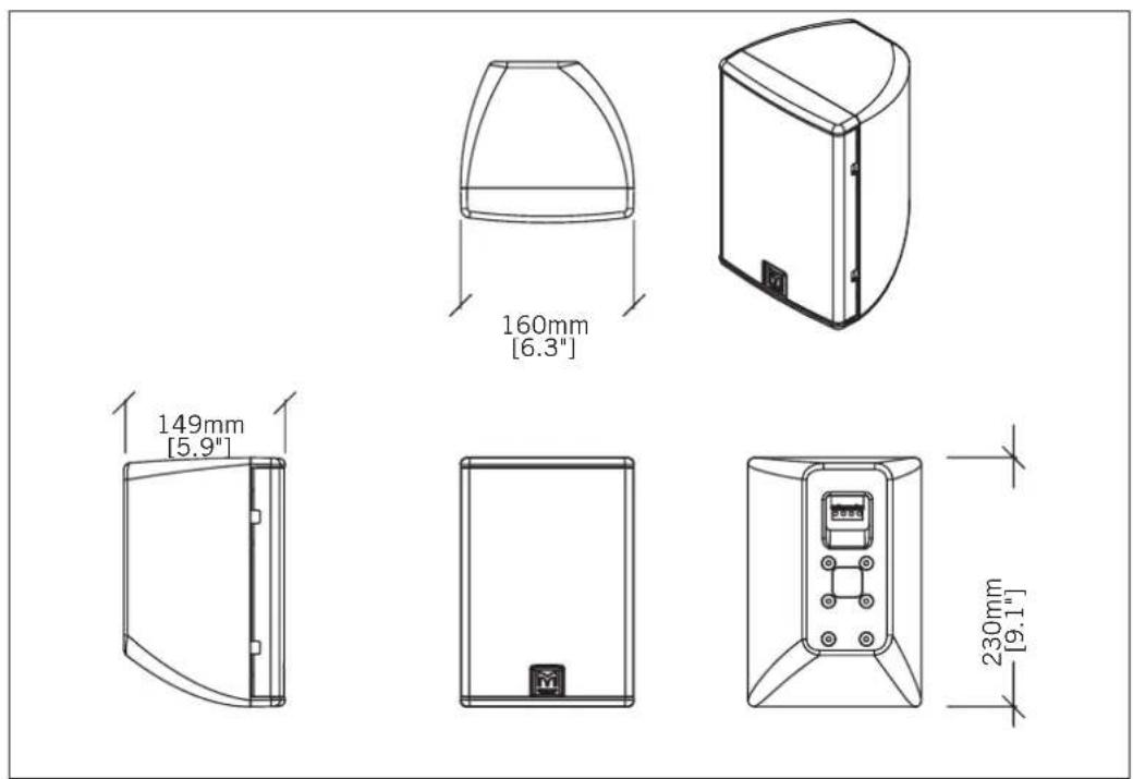Martin Audio CDD6TX-WR - TECHNICAL DRAWINGS - 1