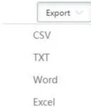 Export CSV TXT Word Excel